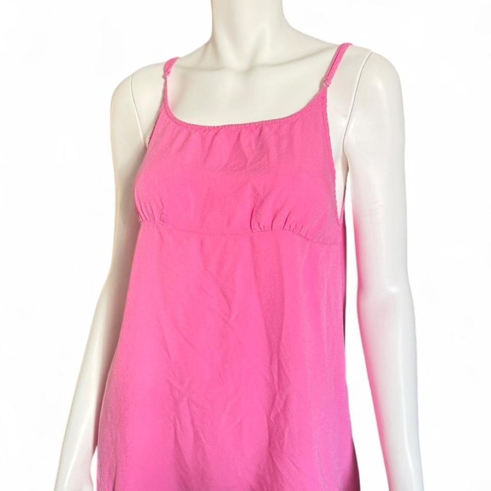 Free People Pink Flowy Cami Tank Top Boho Baby Doll Size M